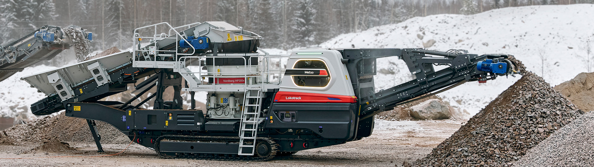 LT350C mobile diesel-electric cone crusher 